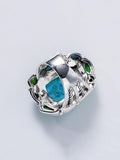 Natural Turquoise Silver Ring