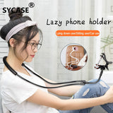 SYCASE 2018 Lazy Bracket for 3.5' + Cellphone Holder Lazy Neck Phone Holder Universal Flexible Phone Selfie Holder porta celular
