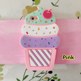 SYCASE 3D Summer Simulation Milk Cherry Ice Cream Silicone Cartoon PhoneCase For iPhone 5 5S SE 6 6S 7 8 Plus X protective cover
