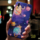SYCASE 3D painted emboss cartoon Frosted soft TPU phone case For BBK vivo X7 X9 X9S X20 Plus X21 UD Y66 Y67case protective cover