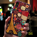 SYCASE 3D painted emboss cartoon Frosted soft TPU phone case For BBK vivo X7 X9 X9S X20 Plus X21 UD Y66 Y67case protective cover