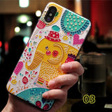 SYCASE 3D painted emboss cartoon Frosted soft TPU phone case For OPPO R9 R9S R11 R11S Plus R15 Dream A39 A57 A59 A59S case