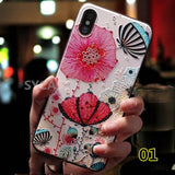 SYCASE 3D painted emboss cartoon Frosted soft TPU phone case For xiaomi Mi 5 6 5X 8  Redmi Note 4 4X 5Plus case protective cover