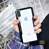 SYCASE Acrylic Back TPU Frame Hybrid ring Phone Case For Huawei Mate 9 10 P20 Pro Lite P Smart Nova 3 3E 3i 2i Lite Free lanyard