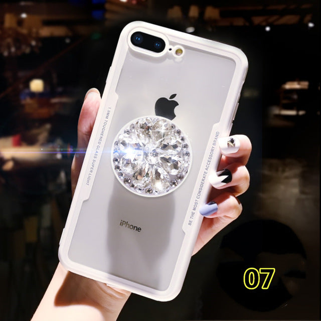SYCASE Acrylic Back TPU Frame Hybrid ring Phone Case For Huawei Mate 9 10 P20 Pro Lite P Smart Nova 3 3E 3i 2i Lite Free lanyard