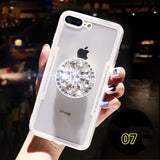 SYCASE Acrylic Back TPU Frame Hybrid rings Phone Case For iPhone X XR XsMax 7 8 6 6S Plus 5 5S SE Anti-knock Protective cover
