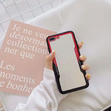 SYCASE Acrylic Back TPU Frame Hybrid rings Phone Case For iPhone X XR XsMax 7 8 6 6S Plus 5 5S SE Drop-proof Protective cover