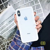 SYCASE Acrylic Back TPU Frame Hybrid rings Phone Case For iPhone X XR XsMax 7 8 6 6S Plus 5 5S SE Anti-knock Protective cover
