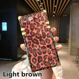 SYCASE Autumn Winter plush leopard shell For Samsung Galaxy S8 Plus S9 Plus Note9 Europe America square anti-fall tide cover