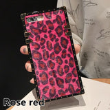 SYCASE Autumn Winter plush leopard shell For Samsung Galaxy S8 Plus S9 Plus Note9 Europe America square anti-fall tide cover
