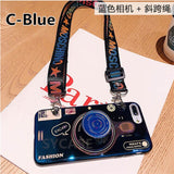 SYCASE Blu-ray retro camera soft case For Xiami Mi 5X 6 7 Pro Mi 8 SE A2 MIX 2 2s Max 2 3 Pro PocoF1 doll bracket Cover lanyard