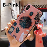 SYCASE Blu-ray retro camera soft case for Meitu M6 M8 T8 T9 V6 all-inclusive doll bracket protective Cover retractable lanyard