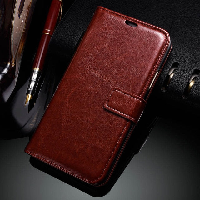 SYCASE Business Crazy Horse Grain PhoneCase For Samsung galaxy X COVER3 G388F Protector Flip Leather Case Cover Wallet type case