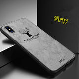 SYCASE Business DEER Case For 360 N6 N7 PRO case Animal Pattern Cloth Deer Head Capa Soft Full Protection Back cover