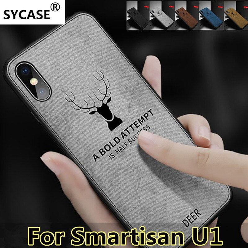 SYCASE Business DEER Case For For Smartisan U1 pro 2 2S 3 case Animal Pattern Deer Head Capa Soft Full Protection Back cover