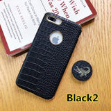 SYCASE Business crocodile pattern case For Samsung S7edge S8 S9 Plus Note8 Leather phone holder stand Phone Case with Holder