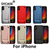 SYCASE Business mechanic Hard shell For iPhone X Xr Xs Max 6 6s Plus 7 8 plus Case All-inclusive Anti-fall Protective Cover man