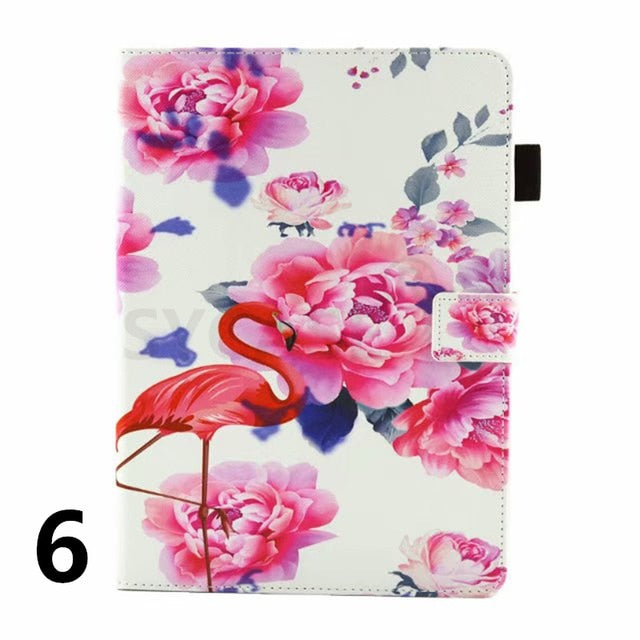 SYCASE Cartoon Unicorn For Apple iPad mini 1 2 3 Case Multi-Function Painted Flamingo Cat All-Inclusive Fall Protection Cover