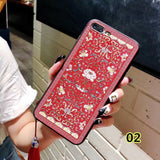 SYCASE China style palace flower For BBK vivo X9 X9S X20 Plus X21 UD wearing tassel Court rose Peony embossed pattern Phone case