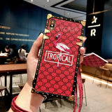 SYCASE Classic Embroidered Flamingo case For OPPO R9 R9s Plus R11 R11s Plus R15 Dream Fashion Square Anti-knock Protection Cover