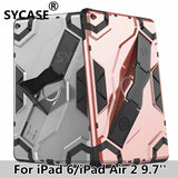 SYCASE Fashion Business For Apple iPad 6 Air 2 9.7''Case New For iPad Air 2 9.7 inch Heavy Duty 2 in 1 Hybrid Rugged Tablet Case