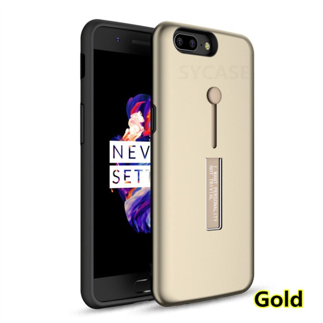 SYCASE Fashion Finger Loop Strap Case For iPhone 6 S 7 8 Plus X Xr XS Max case Dual Layer Hybrid Kickstand Cover Slim Phone Case