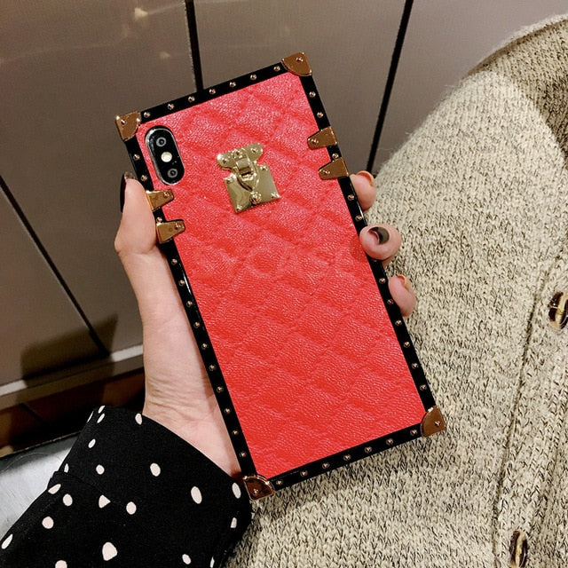 SYCASE Fashion Lingge leather Shell For Huawei P20 Pro NOVA 2S 3 3i 3E Mate20 Pro NOVA4 Case square all-inclusive drop Cover