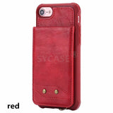SYCASE Fashion Multifunction Business wallet Leather Shell For iPhone Xs Max XR Xs 7 8 Plus Case flip Card Long Hand Strap cover
