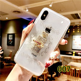 SYCASE Fashion Women Clear Cover For iPhone 6 6S 7 8 Plus X XR Xs Max case Diamond Finger Ring Stand Hold Cute Girl phone case