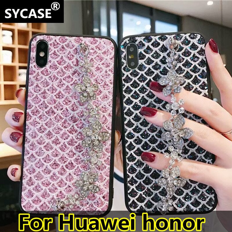 SYCASE Fashion elegant phone case For Huawei NOVA3 NOVA4 Nova5 5Pro 5i 5iPro NOVA3i NOVA3E case with Bing Camellia Bracelet