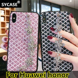 SYCASE Fashion elegant phone case For Huawei NOVA3 NOVA4 Nova5 5Pro 5i 5iPro NOVA3i NOVA3E case with Bing Camellia Bracelet