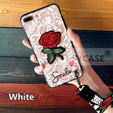 SYCASE Fashion long strap Lace Embroidery rose stickers cover for Meizu 3 3S Note3 Note5 noblue5S soft mobile phone Case