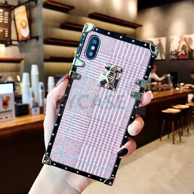 SYCASE Fashion square British Plaid Phone Case For VIVO X9 X9S Plus X20 Plus NEX X21 UD case All Inclusive Drop Protection Case