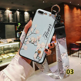 SYCASE Flower Wrist Band Case For OPPO R9 R9S R11 R11S R15 Dream R17 F7 F9 A3 A5 A37 A59 A57 A73 A79 A83case Soft TPU Back Cover