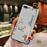 SYCASE Flower Wrist Band Case For OPPO R9 R9S R11 R11S R15 Dream R17 F7 F9 A3 A5 A37 A59 A57 A73 A79 A83case Soft TPU Back Cover