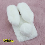 SYCASE For BBK vivo X6 X7 X9 X20 Plus X21 UD Y55 Y59 Y67 Y85 V9 Cute Rabbit Furry phone case All Inclusive Drop Protection Cover