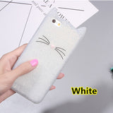 SYCASE For Huawei mate7 mate8 mate9 P8lite p9lite p10 lite plus Nova2S 6X V9play Beard Cat Ear Soft Silicone Mobile Phone Case