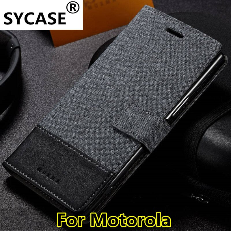 SYCASE For Motorola G4 G5 G5S Plus M X4 Luxury Wallet PU Flip Leather Cell Phone Cover Case style Leather Case with Card Holder