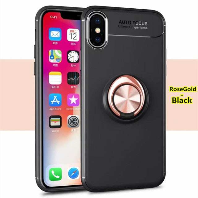 SYCASE For OPPO A3 A5 A7 A37 A39 A57 A59 A73 A77 F1 F2 F3 Plus F5 F7 Find X NEO9 Metal Magnetic car holder Soft TPU phone case