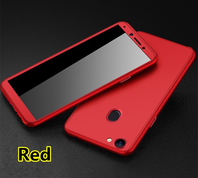 SYCASE For OPPO A3 A5 F5 F7 A33 A37 A39 A57 A73 A77 A79 A83 360 Full Degree Cover Phone Case Shockproof Screen Protection Cover