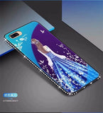 SYCASE For OPPO A37 A57 A59 A79 A83 R11 R11S R9 R9S Blue-ray tempered glass shell case Diamond Fall All-inclusive Phone Case