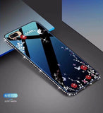SYCASE For OPPO A37 A57 A59 A79 A83 R11 R11S R9 R9S Blue-ray tempered glass shell case Diamond Fall All-inclusive Phone Case