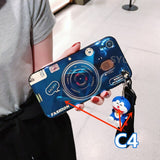 SYCASE For Redmi 4X 5 Plus 6 Pro Note 4 5A 6 Pro Y1 lite Y2 S2  Blu-ray retro camera soft phone case with doll bracket lanyard