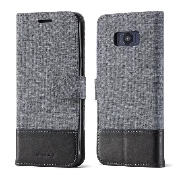 SYCASE For S7 S8 plus Luxury Wallet PU Flip Leather Cell Phone Cover Case Funda Shell Back Cover with Card Holder For S7edge