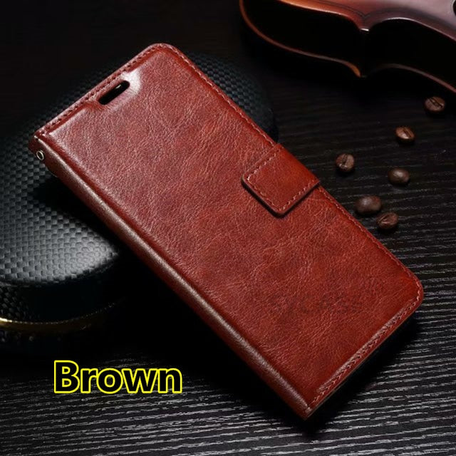 SYCASE For Samsung A5 A6 A7 A8 Plus 2018 Business Crazy Horse Grain PhoneCase Protector Flip Leather Case Cover Wallet type case