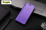 SYCASE For Samsung Galaxy Note 9 case Luxury Mirror Clear View Smart Case Intelligent Sleep Protective Flip Case