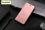 SYCASE For Samsung Galaxy Note 9 case Luxury Mirror Clear View Smart Case Intelligent Sleep Protective Flip Case