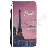 SYCASE For Samsung J3 J5 J7 2017 J330 J530 J7pro Flip Case Painted Card Wallet Stand Luxury PU Leather Painted Cartoon Phone Bag
