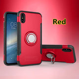 SYCASE For Samsung J3 J5 J7 Pro 2017 J8 2018 Grandprime Hybrid Silicone PC Rugged Armor with Metal Finger Ring Holder phone case