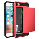SYCASE For Samsung J4Pro J6Pro J3 J7 2018 Hybrid Case Slide Card Slot Holder Hybrid Soft Silicone Hard Plastic Armor Back Cover